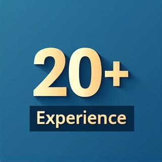 Icon representing two decades of experience.